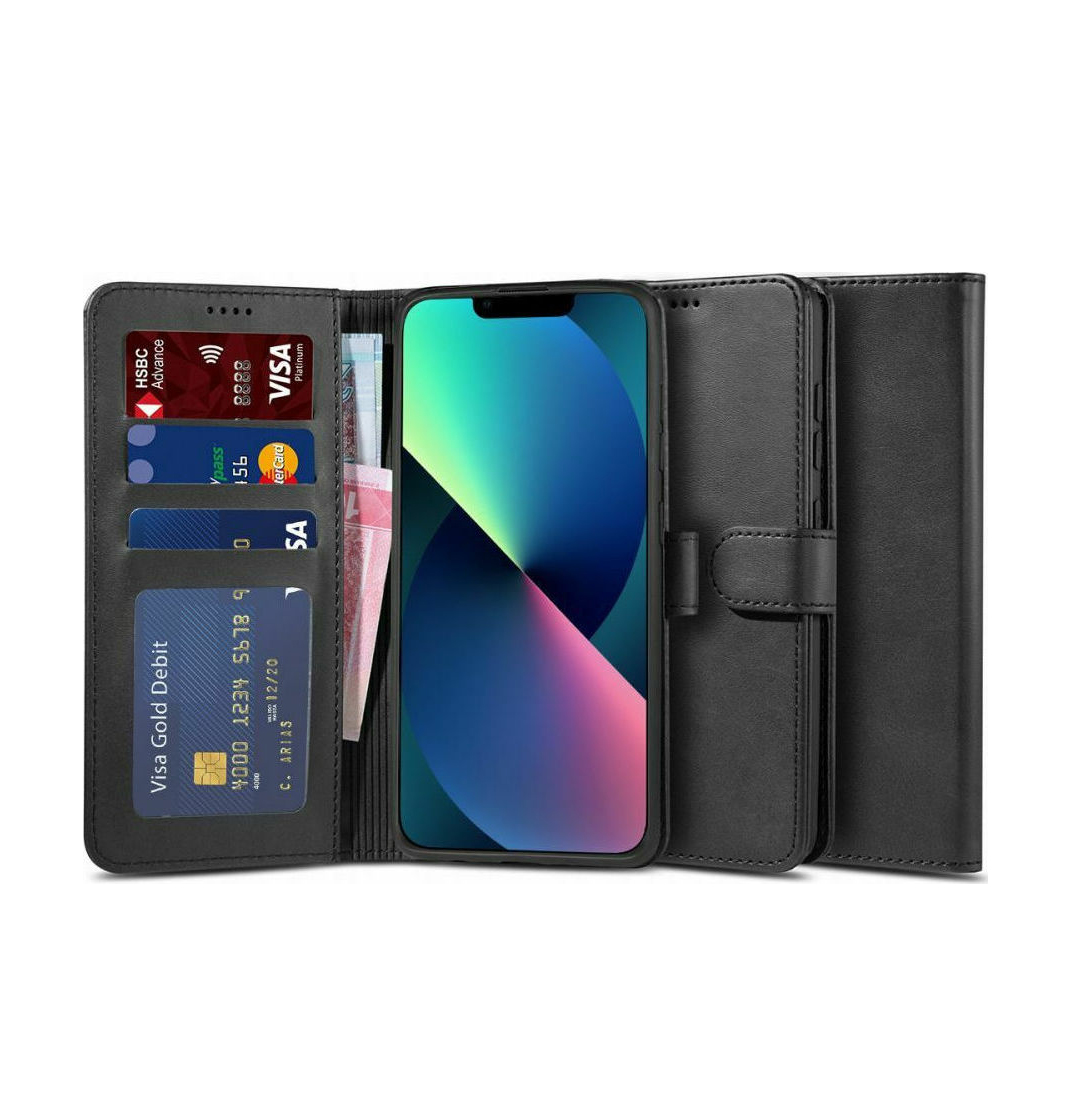 Tech-Protect 2 Wallet Δερματίνης iPhone 13 Black