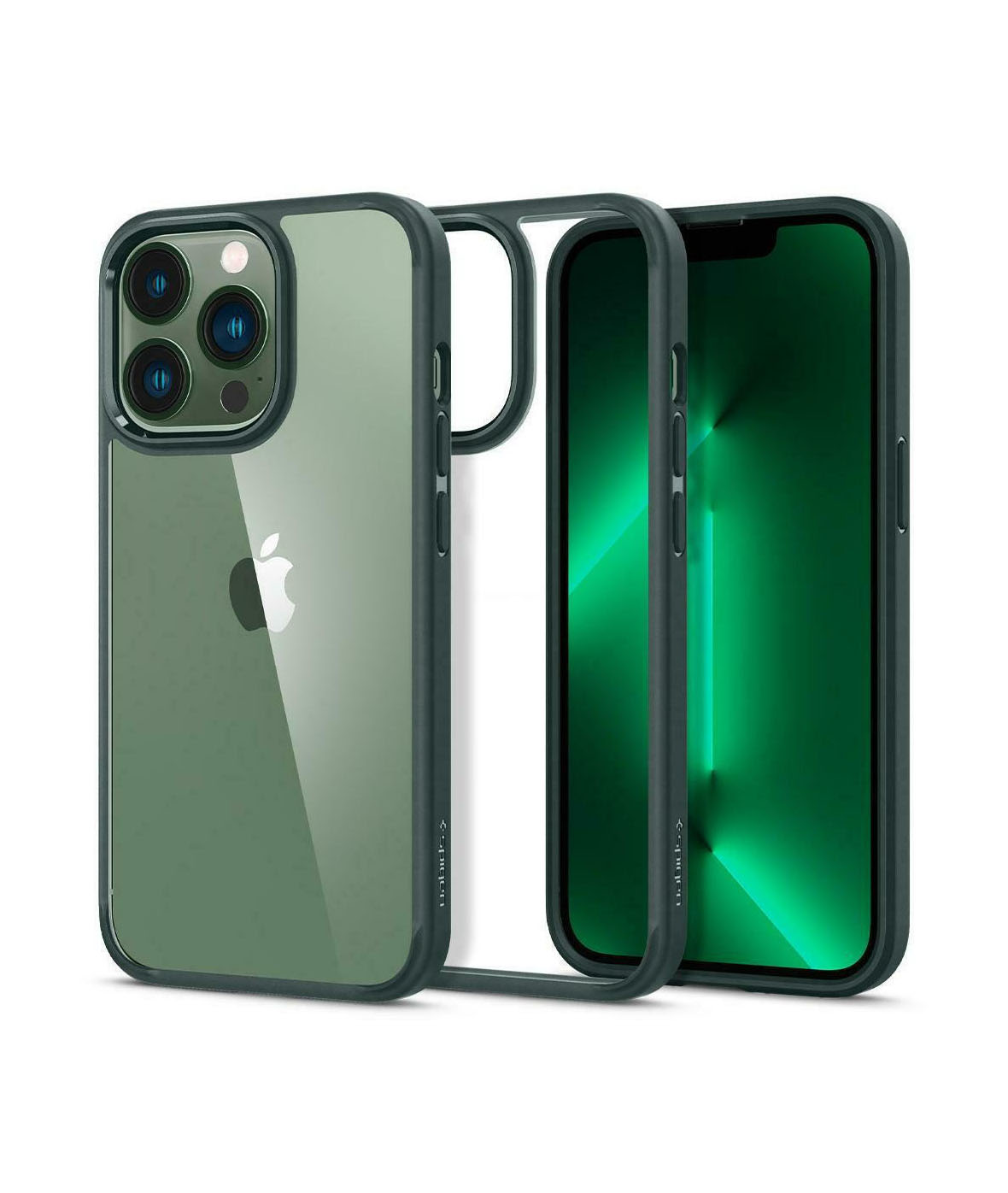 Spigen Ultra Hybrid Back Cover Πλαστικό / Σιλικόνης iPhone 13 Pro Midnight Green ACS04560