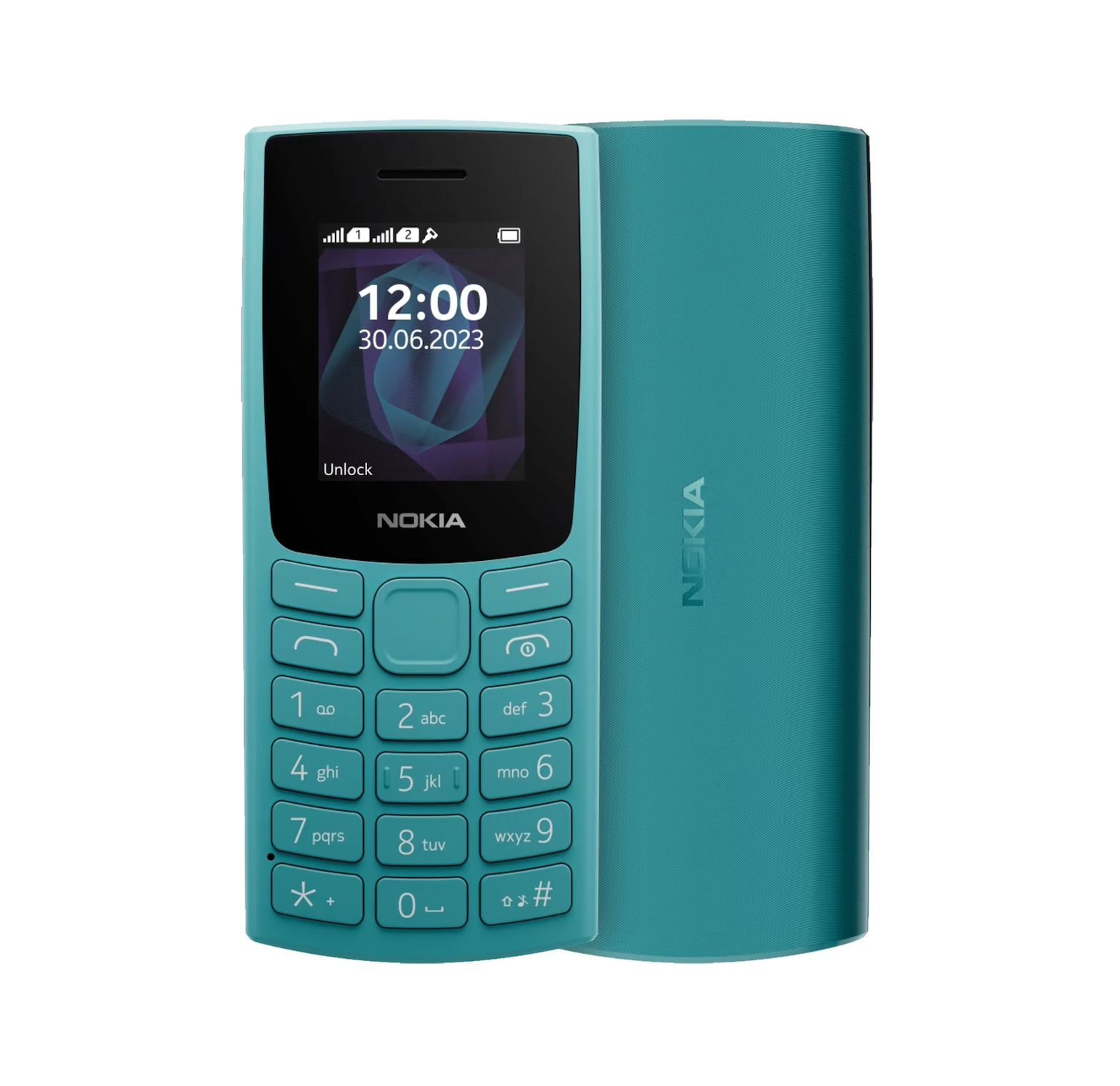 Nokia 105 (2023) Dual SIM Κινητό με Κουμπιά (Ελληνικό Μενού) Cyan
