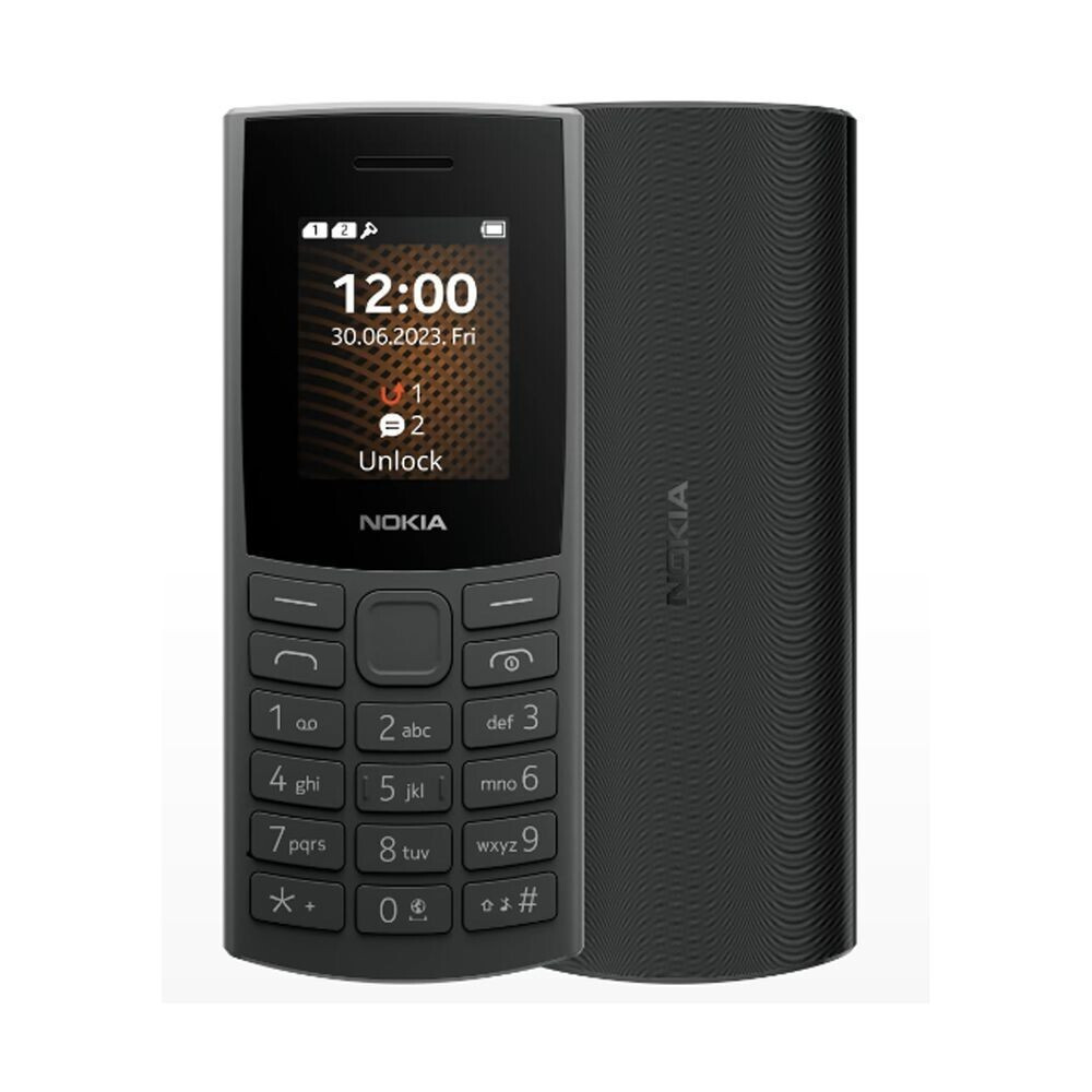 Nokia 105 4G (2023) Dual SIM Κινητό με Κουμπιά (Ελληνικό Μενού) Charcoal EU, 2 χρόνια εγγύηση