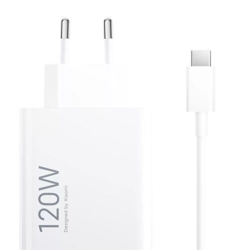 Xiaomi Φορτιστής με Θύρα USB-A και Καλώδιο USB-C 120W Λευκός (HyperCharge Combo)