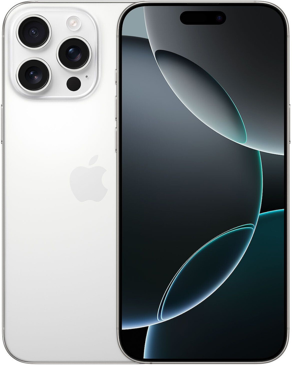 Apple iPhone 16 Pro Max 5G (8GB/512GB) White Titanium EU (Δώρο Full Face Tempered Glass)