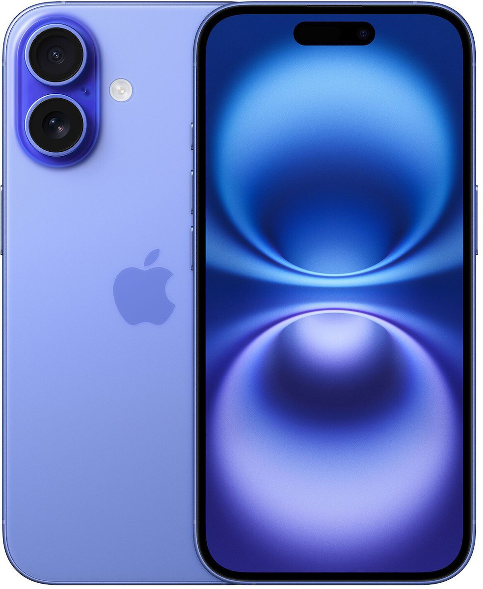 Apple iPhone 16 5G (8/128GB) Ultramarine EU (Δώρο Full Face Tempered Glass)