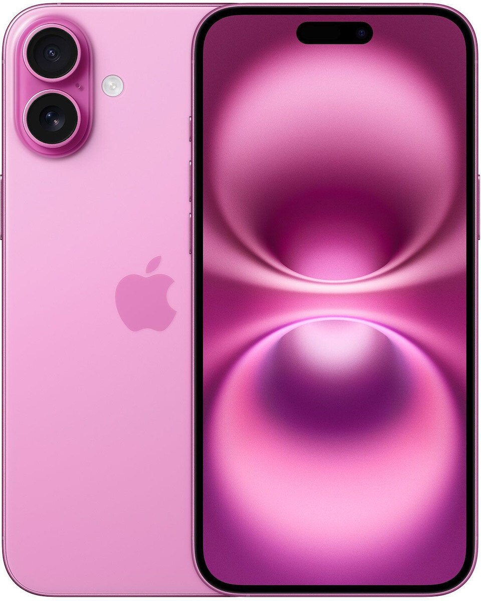 Apple iPhone 16 Plus 5G (8/128GB) Pink EU (Δώρο Full Face Tempered Glass)