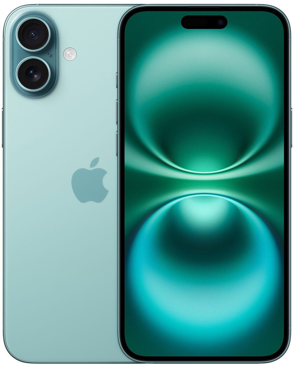 Apple iPhone 16 Plus 5G (8/128GB) Teal EU (Δώρο Full Face Tempered Glass)