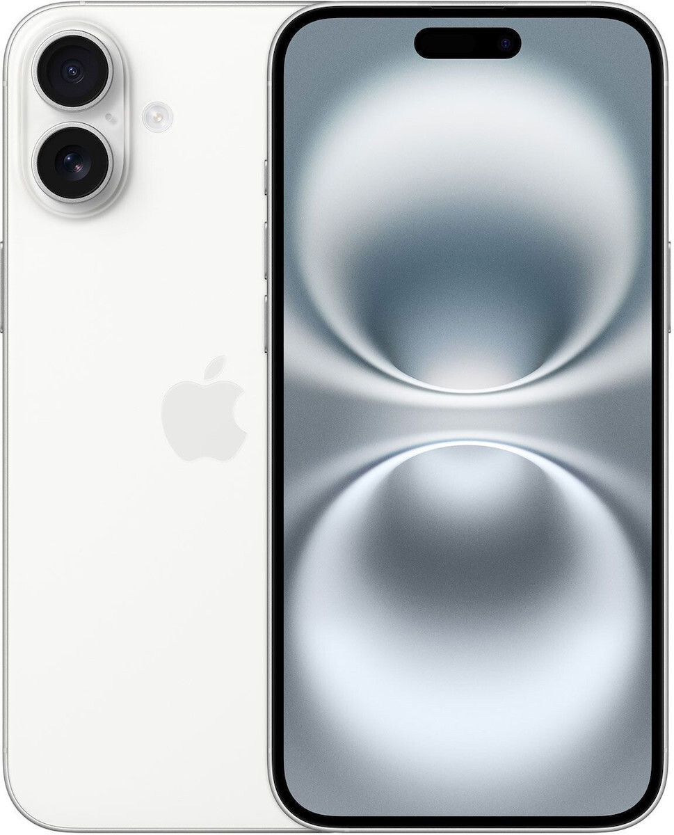 Apple iPhone 16 Plus 5G (8/128GB) White EU (Δώρο Full Face Tempered Glass)