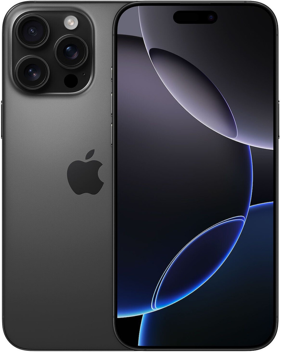 Apple iPhone 16 Pro Max 5G (8GB/512GB) Black Titanium EU  (Δώρο Full Face Tempered Glass)