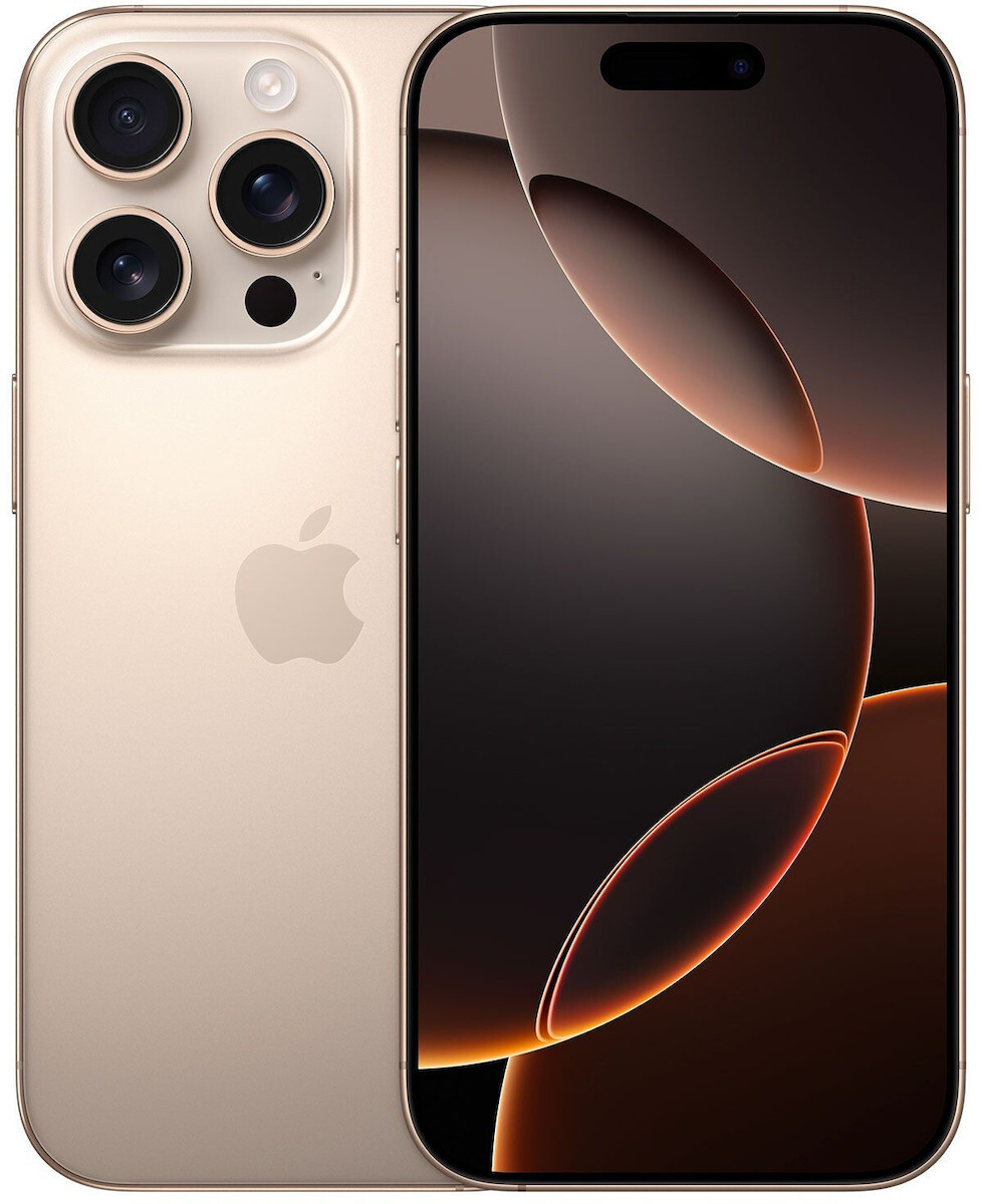 Apple iPhone 16 Pro 5G (8GB/512GB) Desert Titanium EU (Δώρο Full Face Tempered Glass)
