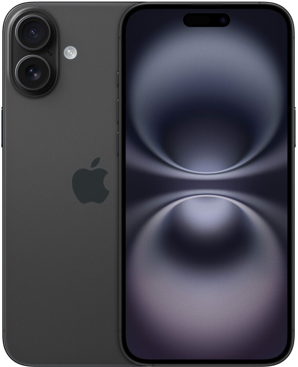 Apple iPhone 16 Plus 5G (8/128GB) Black EU (Δώρο Full Face Tempered Glass)