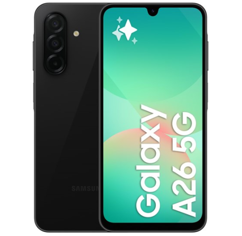 Samsung Galaxy A26 5G Dual SIM (6GB/128GB) Black EU (Δώρο Tempered Glass)
