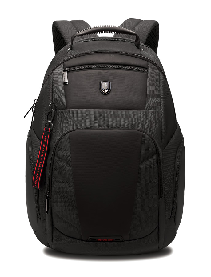 ARCTIC HUNTER τσάντα πλάτης B-00341-BK με θήκη laptop, μαύρη - ARCTIC HUNTER 25931