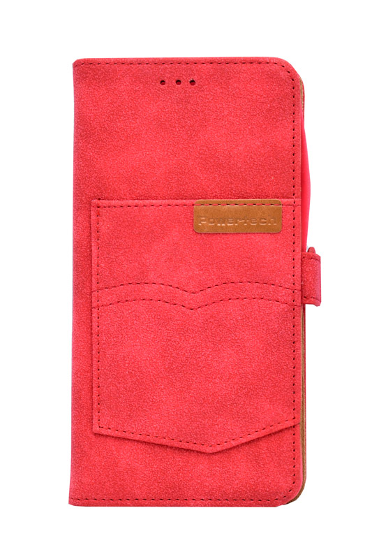 POWERTECH Θήκη Pocket UniFlip Universal για Smartphone 5.6 - 6", κόκκινη