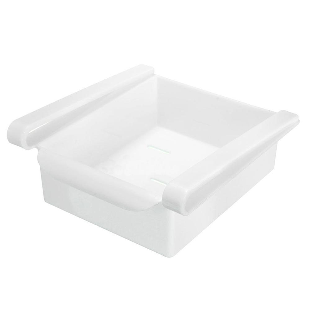 Πλαστικό συρτάρι - ράφι αποθήκευσης ψυγείου - Λευκό - 1252 33187