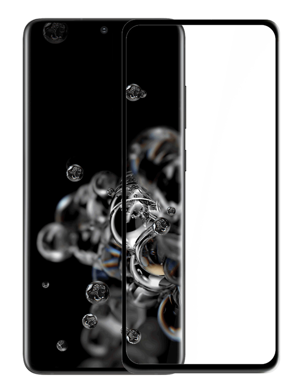 POWERTECH Tempered Glass 5D, Full Glue, Samsung Galaxy S20 Ultra, μαύρο TGCP-0003