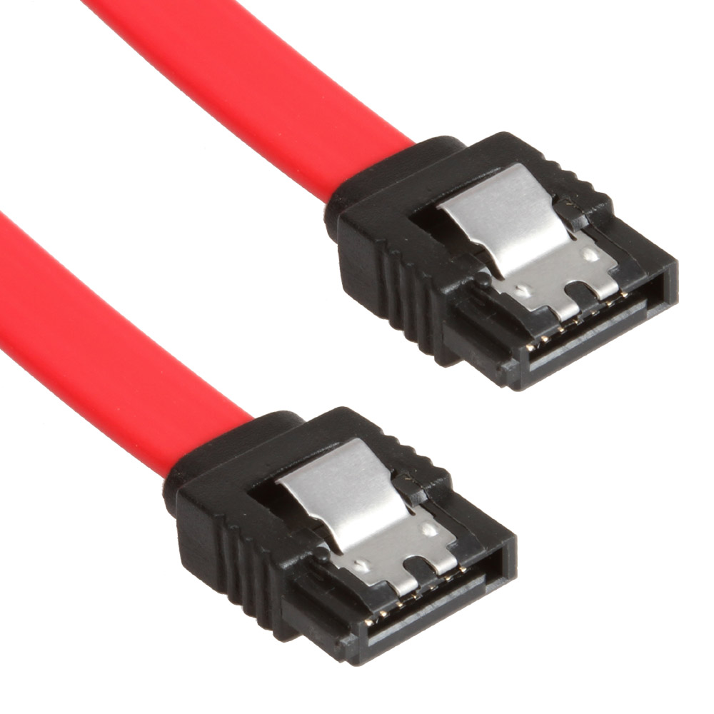 POWERTECH Καλώδιο SATA 7-pin/7-pin, Red, 0.3m - CAB-W017