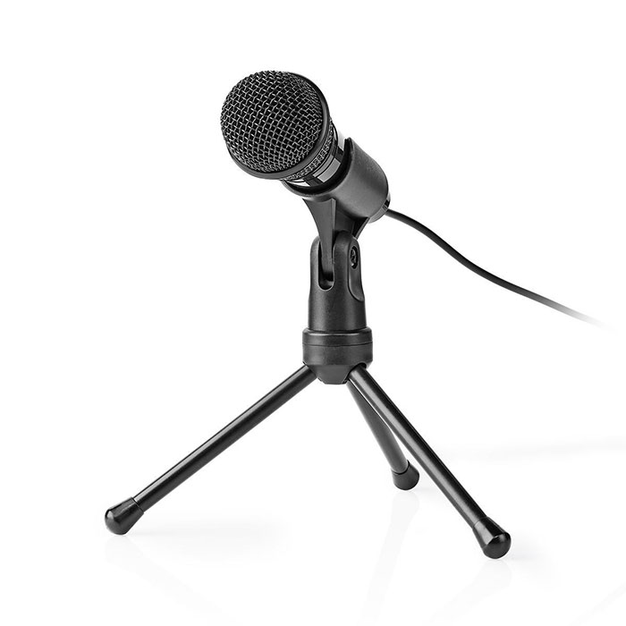Nedis Mictj100bk Wired Microphone Off με Καρφί 3.5mm, 233-1802