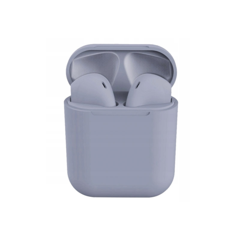 Ασύρματα Ακουστικά Bluetooth με Βάση Φόρτισης i12 TWS Χρώματος Γκρι SPM I12-Grey - I12-Grey