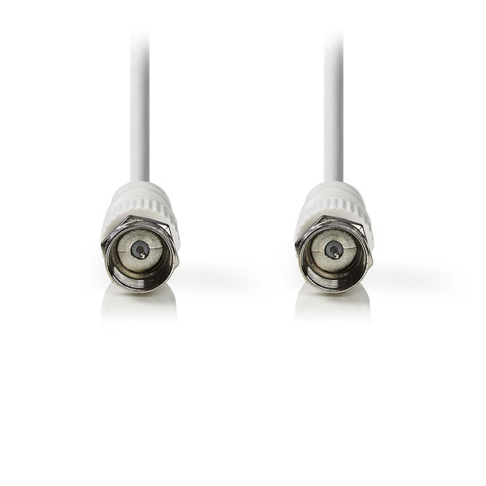 Nedis Satellite Cable F-Connector male - F-Connector male 1.5m White  233-0571