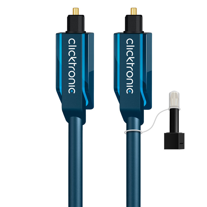 Clicktronic Optical Audio Cable TOS male - TOS male Μπλε 5m (70370)