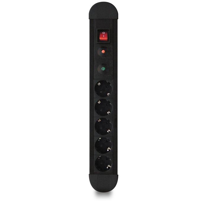 Protection Socket 5xSchuko Power On SPU-05K - POWER ON 050110