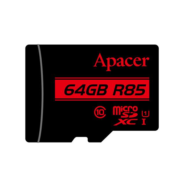 Memory Card Micro SDHC UHS-I U1 Class10 64GB Apacer R85 - APACER DOM110139