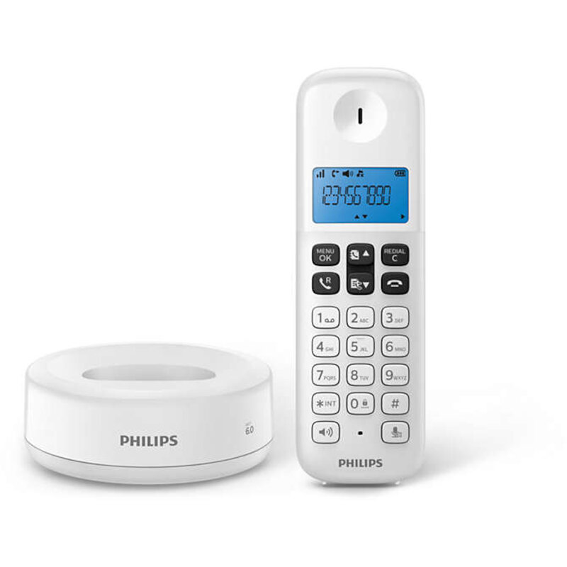Philips D1611W/GRS Λευκό (Ελληνικό Μενού)