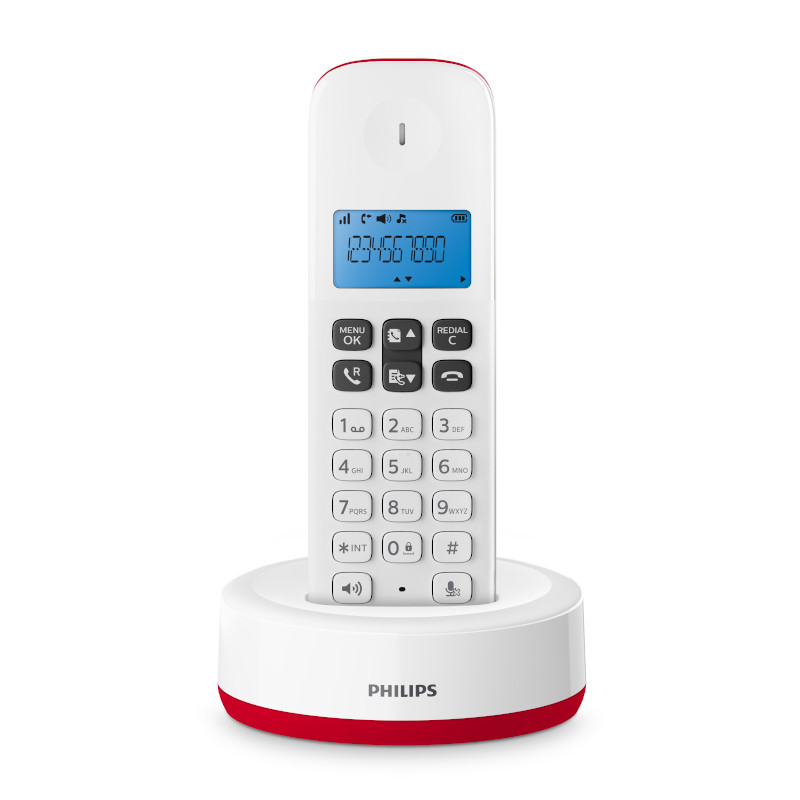 Philips D1611R/GRS Κόκκινο (Ελληνικό Μενού)