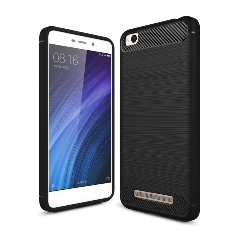 Θήκη Brushed Carbon Back Case για Xiaomi Redmi 4A Μαύρη