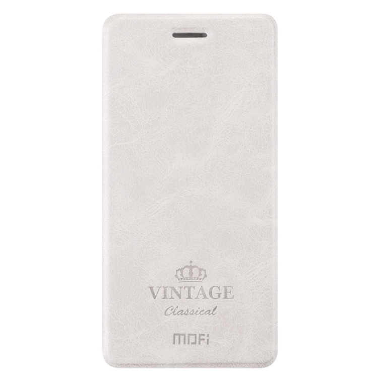Θήκη Book MOFI Vintage Δερμάτινη για Xiaomi Mi 6 Λευκή