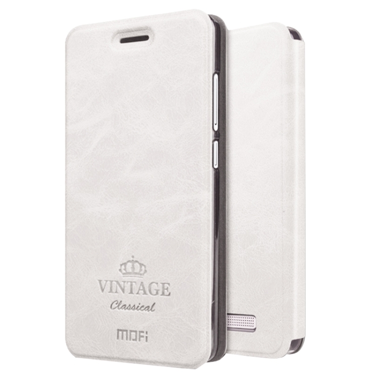 Θήκη Book MOFI Vintage Δερμάτινη για Xiaomi Redmi 4A Λευκή