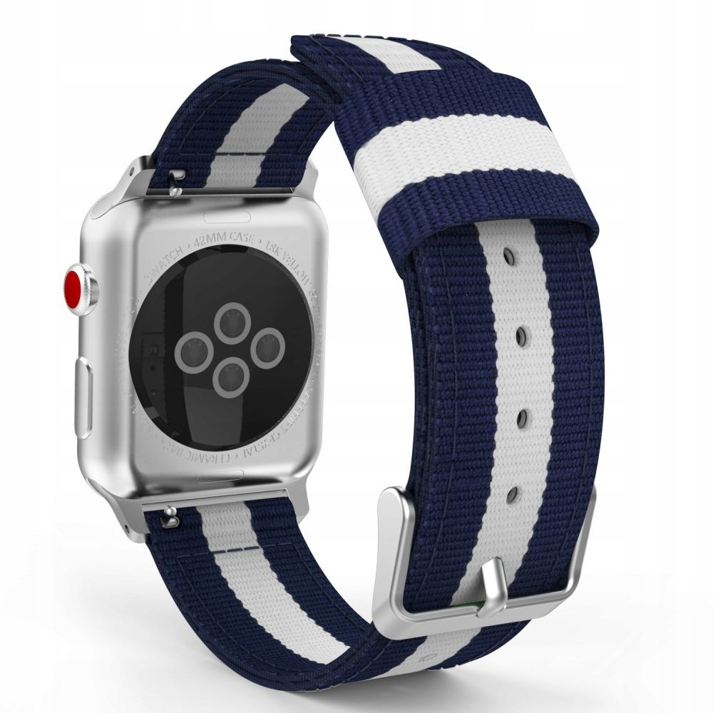 Tech-Protect Welling Strap Modern Λουράκι Navy/White για Apple Watch 1,2,3,4 38mm 40mm