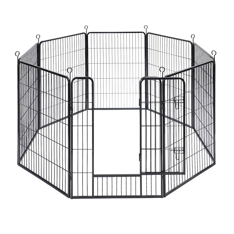 Οκτάγωνο Μεταλλικό Κλουβί - Πάρκο Εκπαίδευσης Σκύλου Βαρέως Τύπου 77 x 100 cm Feandrea PPK81H - PPK81H