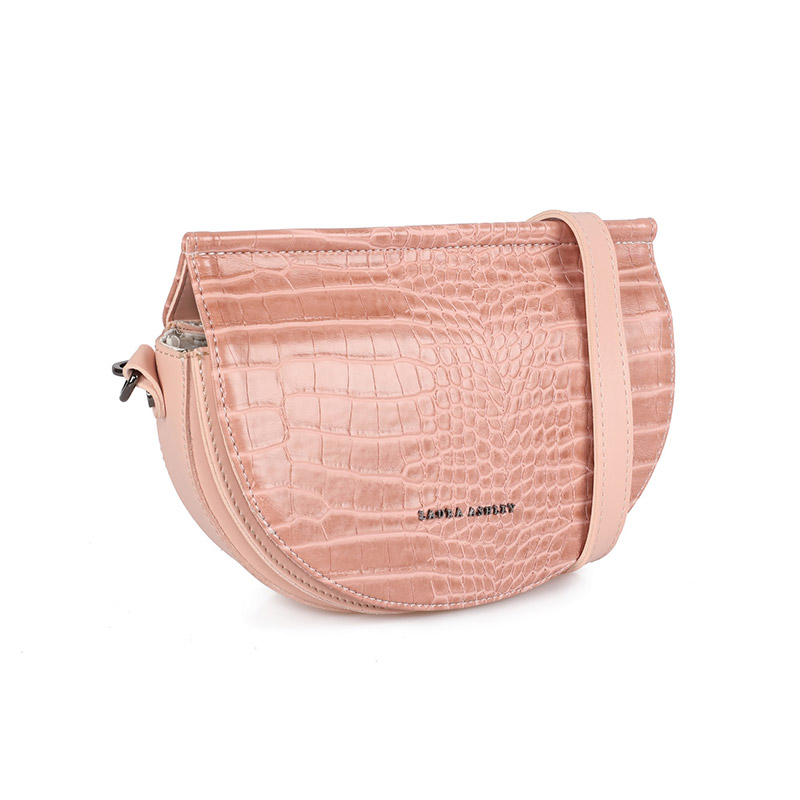 Γυναικεία Τσάντα Ώμου Χρώματος Ροζ Laura Ashley Tarlton - Croco 651LAS1763 - 651LAS1763