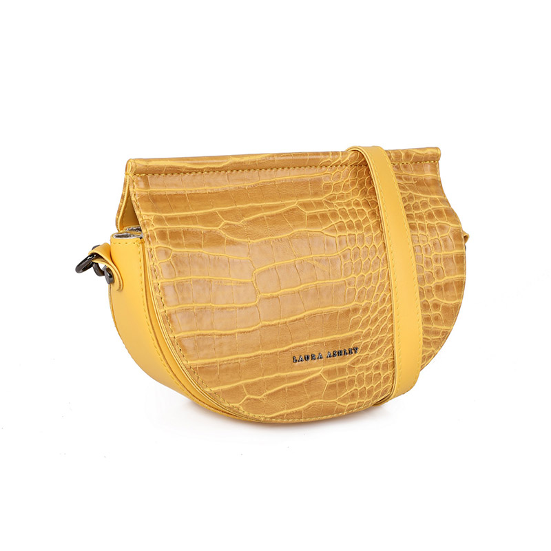 Γυναικεία Τσάντα Ώμου Χρώματος Κίτρινο Laura Ashley Tarlton - Croco 651LAS1765 - 651LAS1765