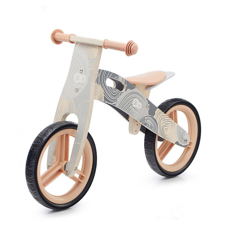 Παιδικό Ξύλινο Ποδήλατο Ισορροπίας KinderKraft Runner 2021 Χρώματος Γκρι KRRUNN00GRY0000 - KRRUNN00GRY0000