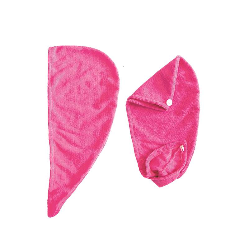 Πετσέτα για Γρήγορο Στέγνωμα Μαλλιών Χρώματος Ροζ Cosmetic Club TX7242 - TX7242-Pink
