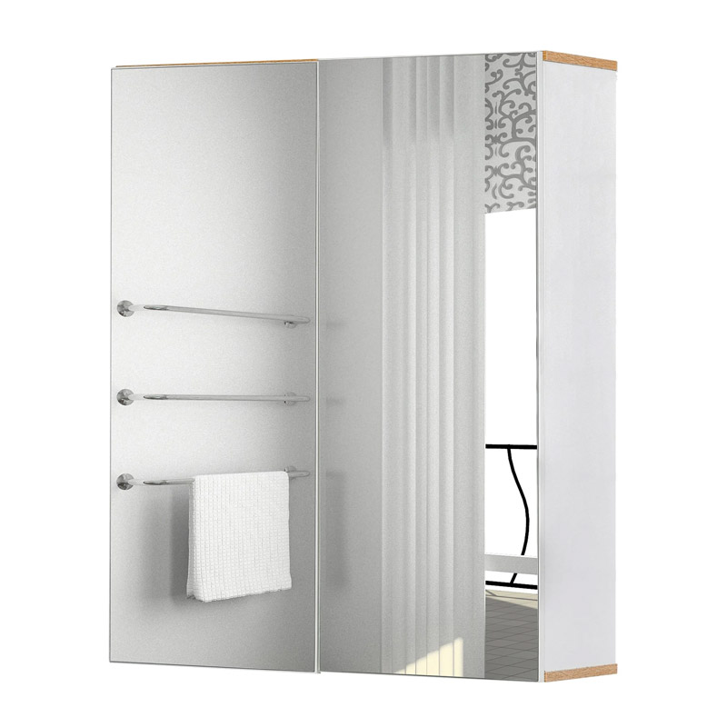 Καθρέπτης Μπάνιου με Ντουλάπι 60 x 20.5 x 75 cm Kleankin 834-308 - 834-308