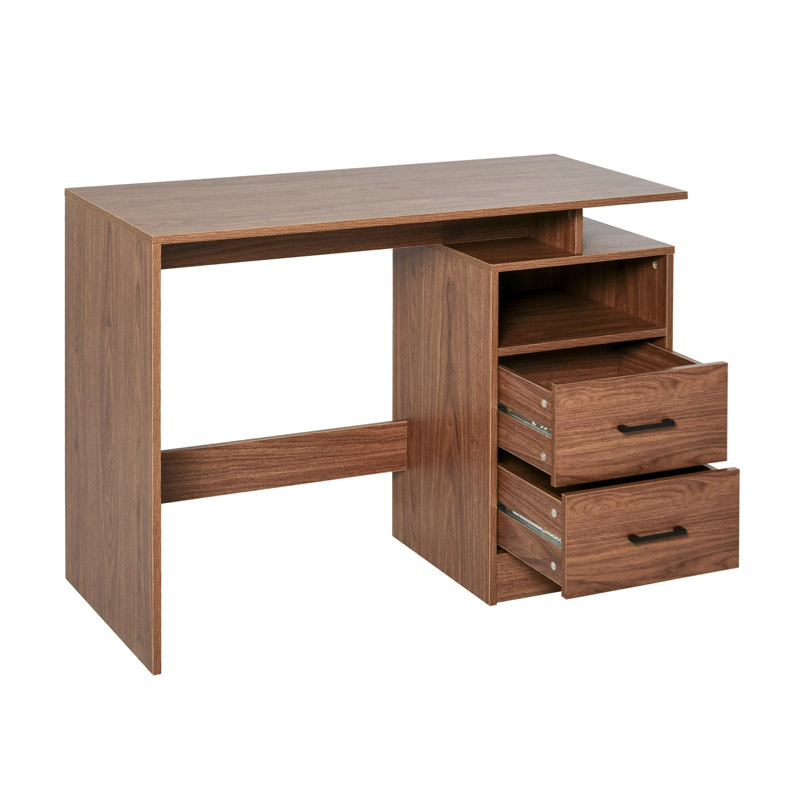 Ξύλινο Γραφείο με 1 Ράφι και 2 Συρτάρια 107 x 48 x 76.2 cm HOMCOM 836-294 - 836-294