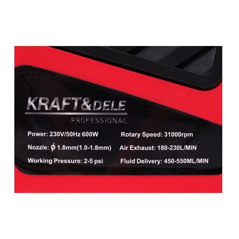 Ηλεκτρικό Πιστόλι Βαφής 600 W Kraft&Dele KD-1654 - KD-1654