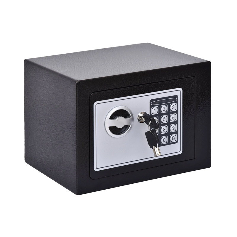 Χρηματοκιβώτιο Ασφαλείας με Ηλεκτρονική Κλειδαριά και Κλειδί 23 x 17 x 17 cm HOMCOM E5-0001 - E5-0001