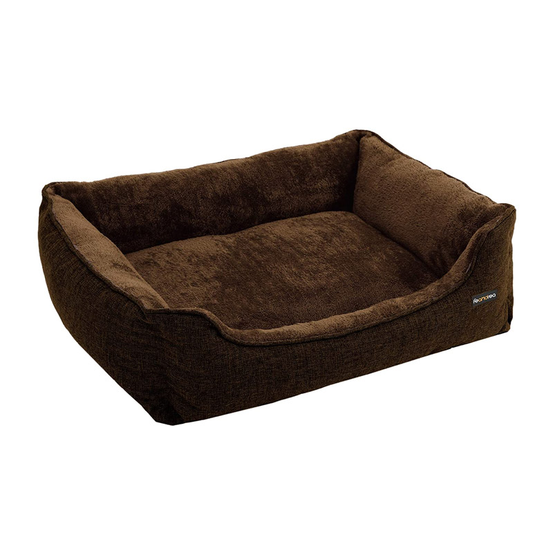 Κρεβάτι Σκύλου 90 x 75 x 25 cm Χρώματος Σκούρο Καφέ Feandrea PGW11CC - PGW11CC