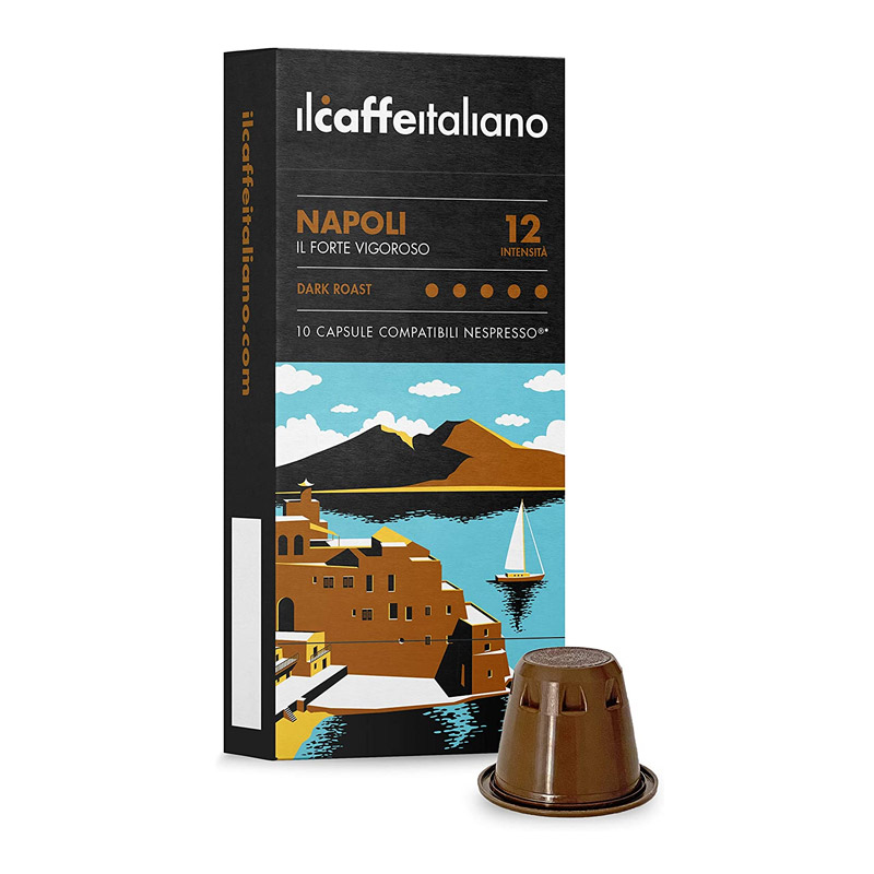 Κάψουλες IL Caffe Italiano Napoli Συμβατές με Μηχανές Nespresso 100caps - A100NCFNAP