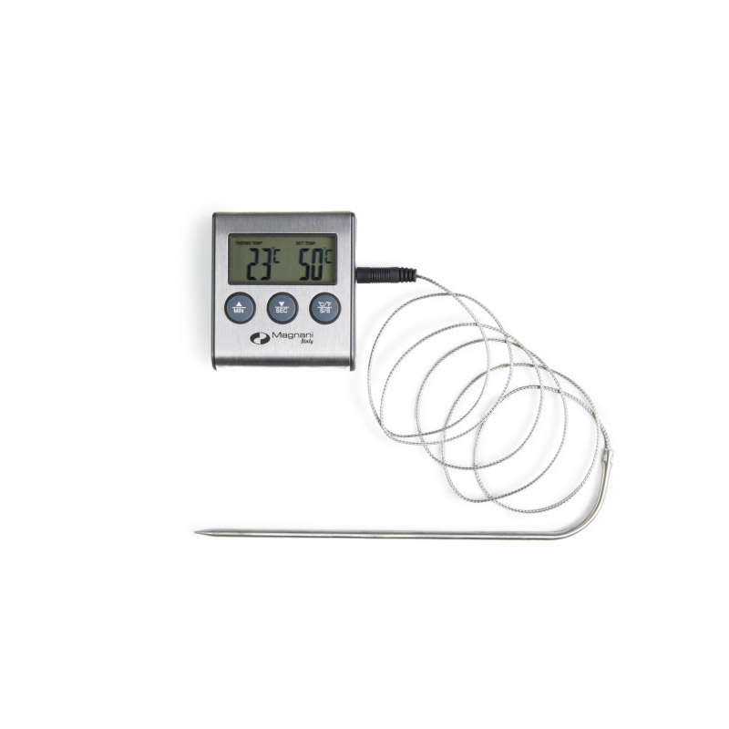 Ψηφιακό Θερμόμετρο Μαγειρικής με Χρονόμετρο -50 / +300 ° C Magnani 8720195385554 - 8720195385554
