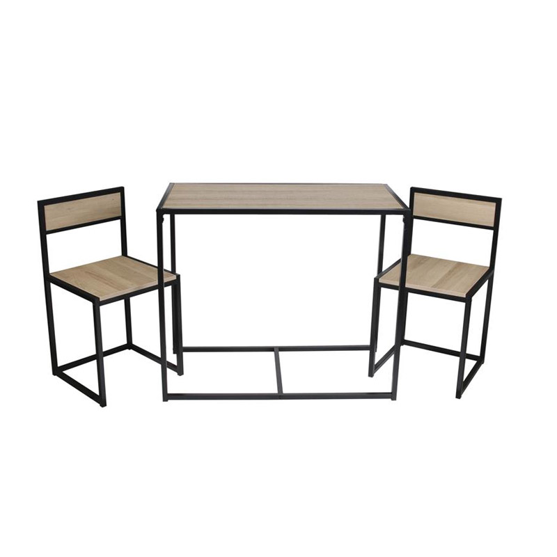 Σετ Μεταλλικό Ορθογώνιο Τραπέζι 90 x 47 x 75 cm με 2 Καρέκλες Home Deco Factory HD6615 - HD6615