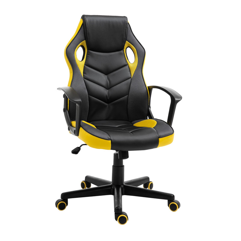 Καρέκλα Γραφείου 62 x 59 x 105-117 cm Χρώματος Κίτρινο Vinsetto 921-363YL - 921-363YL