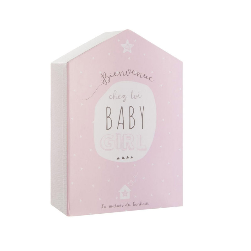 Βρεφικό Κουτί Αναμνήσεων με 10 Θήκες Birth Box 20.8 x 30.5 x 9.4 cm Χρώματος Ροζ Atmosphera 127310-Pink - 127310-Pink