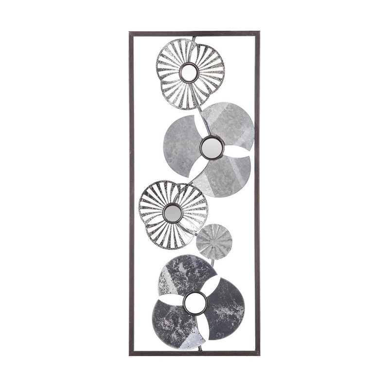 Μεταλλικό Διακοσμητικό Τοίχου Λουλούδια 25 x 3 x 61 cm Atmosphera 148279C - 148279C