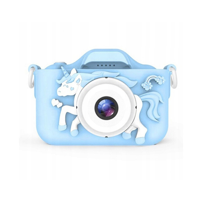 Παιδική Ψηφιακή Φωτογραφική Μηχανή Μονόκερος 20MP X5 Χρώματος Μπλε SPM 5908222224738 - 5908222224738