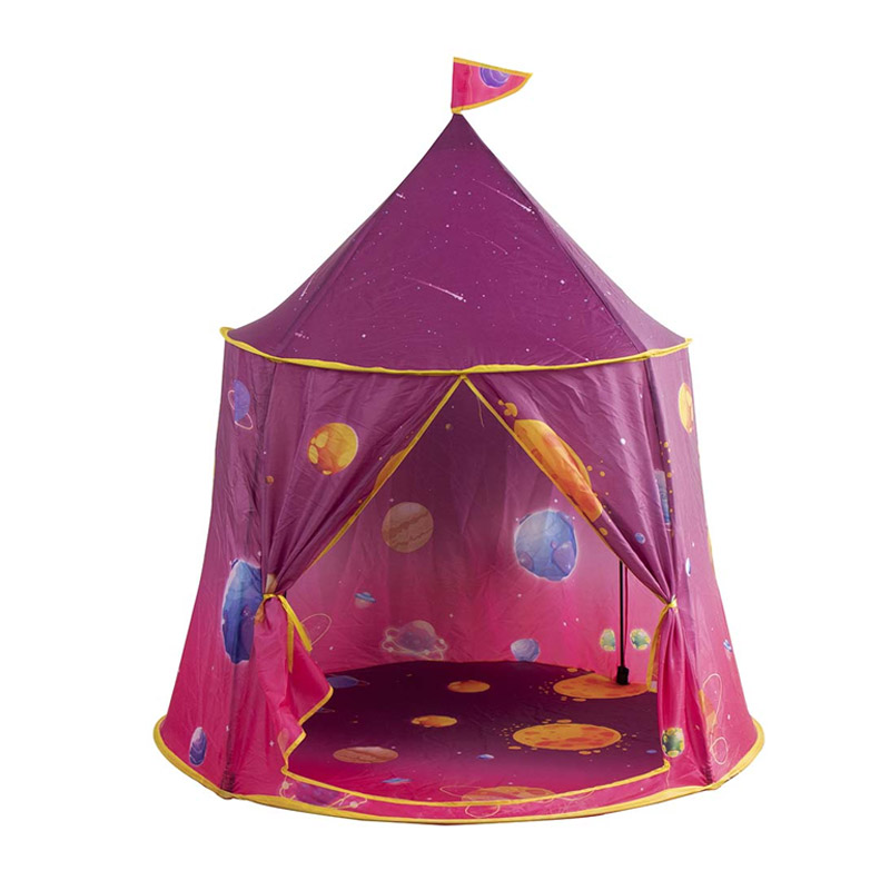 Παιδική Σκηνή Castle Hut 120 x 116 cm Χρώματος Ροζ Bakaji 8054143007879 - 8054143007879