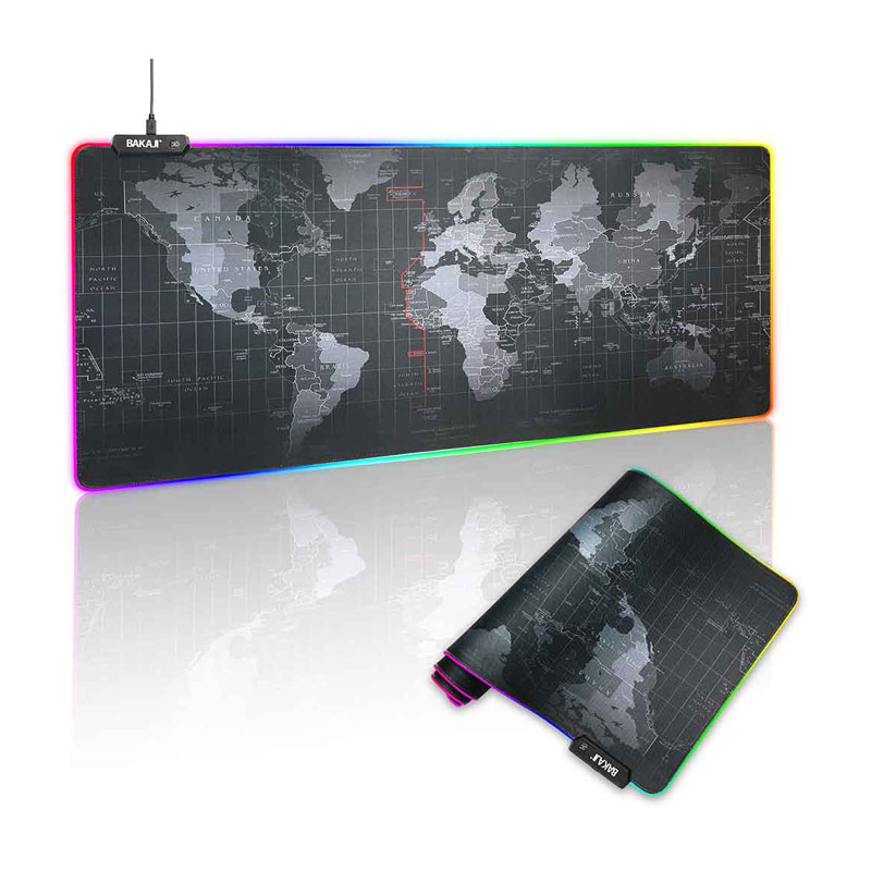 Gaming MousePad με 14 LED RGB Εφέ Φωτισμού Bakaji 8055205795352 - 8055205795352